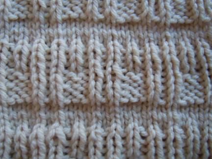 stripe pillars knitting pattern